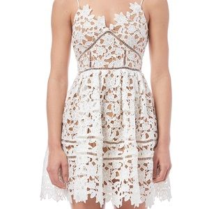 L'atiste By Amy Crotchet Dress with Nude L…